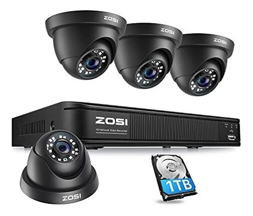 Zosi H.265+ 5mp Poe Home Security Camera System, Drpnt