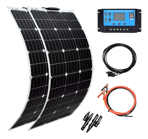 Xinpuguang Kit De Sistema De Panel Solar De 12 V 200 W, Pane