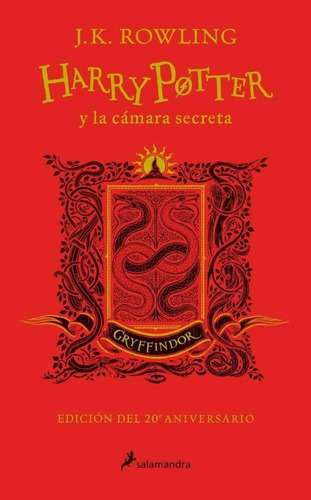 Harry Potter 2 - J.k.rowling - Salamandra 20 Aniv Gryffindor