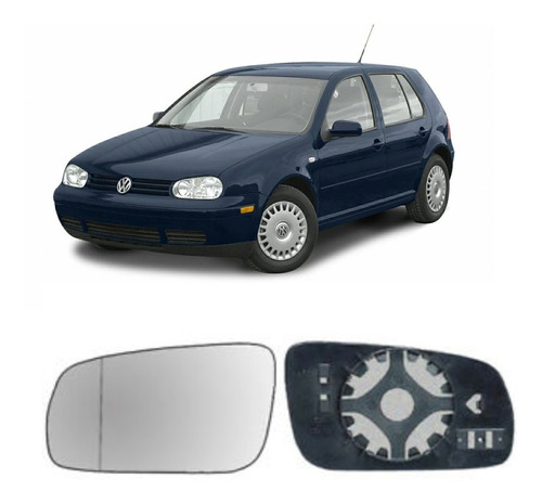 Vidrio Placa De Espejo Vw Golf Mk4 99/07 Asferico Original C