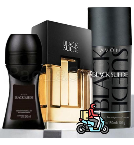 Black Suede Colonia + 2 Desodorantes Regalos Avon Surquillo 