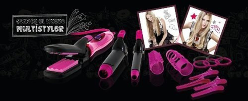 Imagen 6 de 10 de Modelador Gama Multistyler Alisador De Pelo Rizador Brushing Buclera Rulos Ondas Accesorios Cabello Planchita Plancha