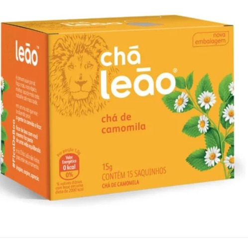 Chá Leão Camomila Em Sachê Envelopado 15 g - 15 Saquinhos