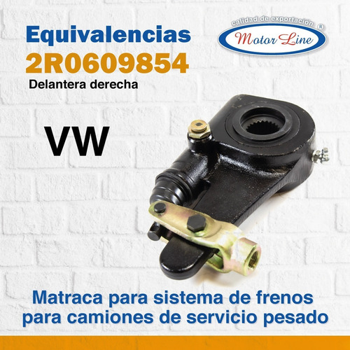 Imagen 4 de 9 de Matraca Delantera Derecha Ajuste Automático Vw 24 Dientes