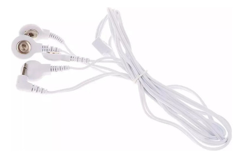 2 Cables Electrodos Repuesto 1-4 Botones Tens/ems Plug 2.5mm
