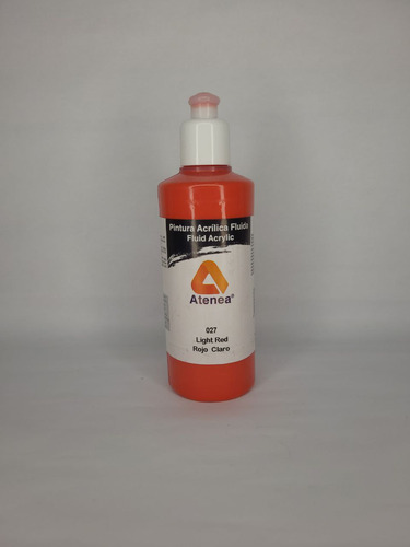 Pintura Acrilica Fluida Rojo Claro Atenea 250ml