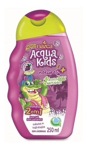 Acqua Kids Sh 2 Em 1 250ml Uva E Aloe Vera Naturals Original