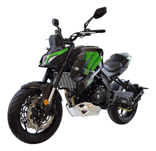 Motocicleta Dinamo Deportiva Skeleton 400cc Verde