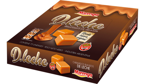 Caramelos Blandos Dulce De Leche Marengo Caja 75 Un X 6.5 Gr