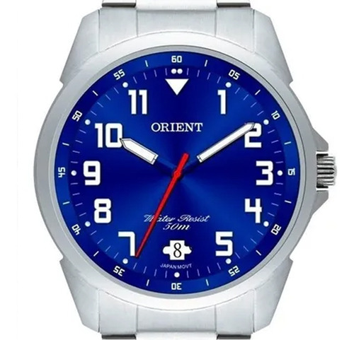 Imagem 5 de 10 de Relogio Masculino Orient Azul Mbss1154a D2sx