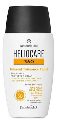 Heliocare 360 Mineral Tolerance Fluid Spf 50 Pack 2 Pcs
