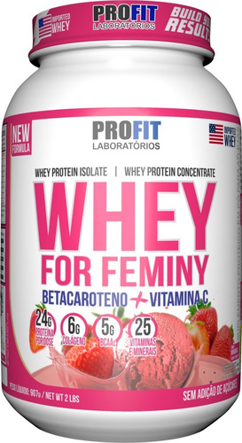 Whey For Feminy 907g - Whey Feminino - Profit Labs 
