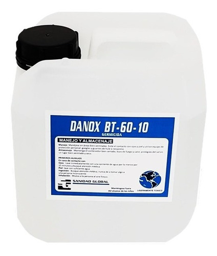 Cuaternario De Amonio 5a Generacion Danox Bt 60-10 (4 Lts)