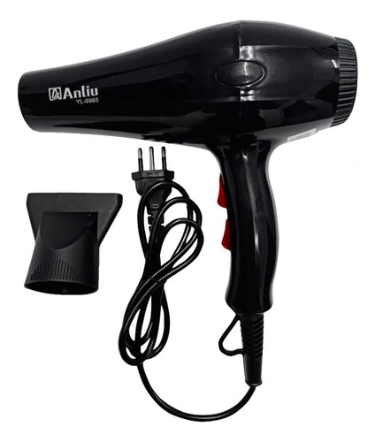 Secador Cabelo Anliu 3200w 220V Preto