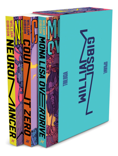 Livro Box Trilogia Sprawl Por William Gibson Capa Comum