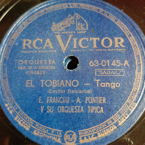 Pasta Francini Pontier Orq Tipica Julio Sosa Rca Victor C394