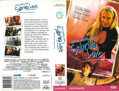 Vhs Uma Noite Com Sabrina Love, Cecilia Roth, Tomás Fonzi (Usado)