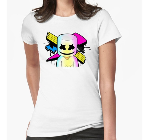 Marshmello Dj Playeras Nuevas Modelo Dj Diseño Colorido 