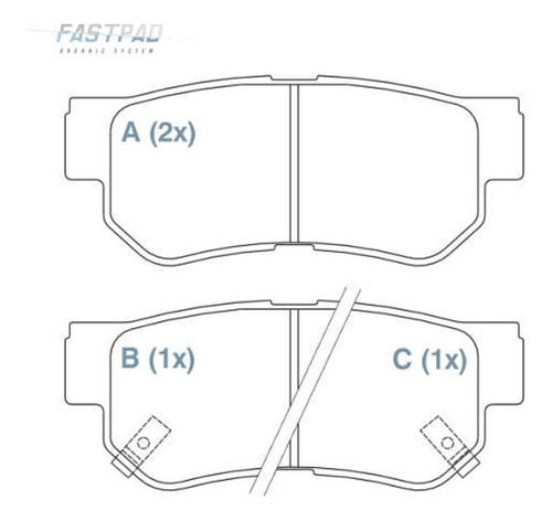 Pastilha Freio Tras Ceram Tucson Elantra 2007/ Willtec Fp715