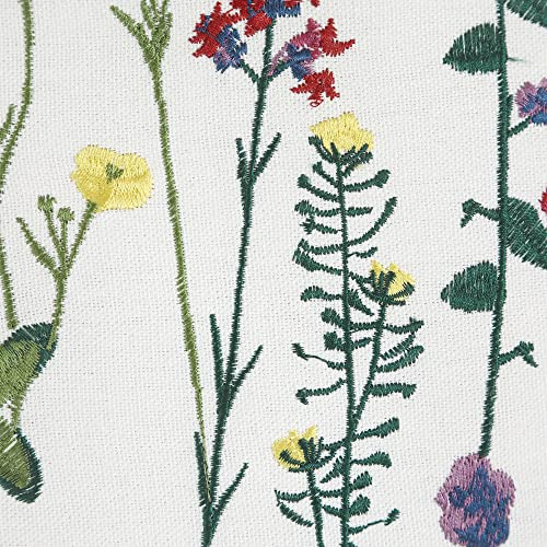 Fundas Almohada Bordadas 45 X 45 Cm 2 Decorativas Floral
