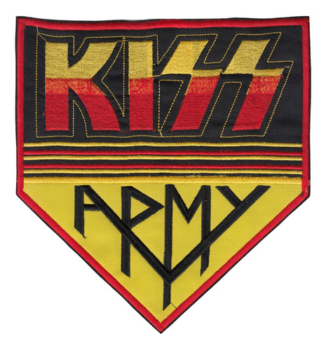 Kiss Espaldera Kiss Army Logo Standard Para Coser Shape