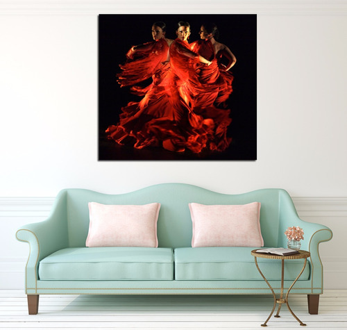 Vinilo Decorativo 45x45cm Flamenco Baile Bailarina