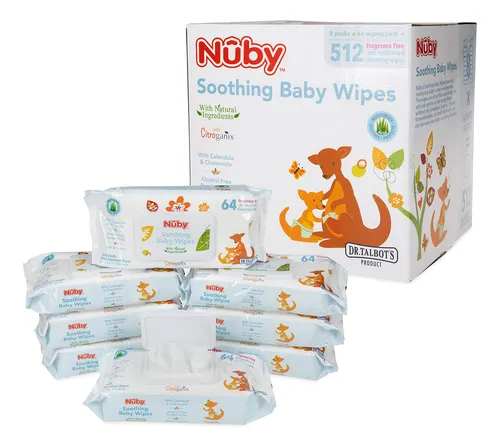 Las Toallitas Calmantes Ultra Premium Para Bebés Nuby's Natu