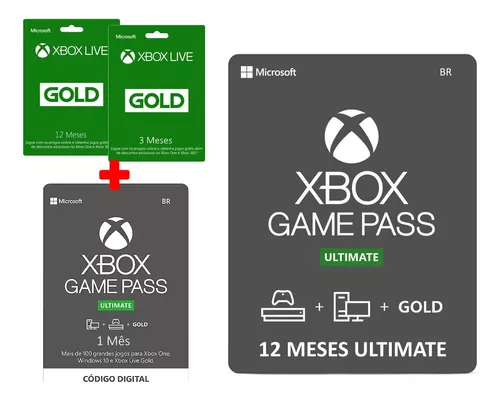 Xbox One Game Pass 1 Ano