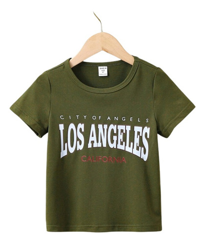 Camiseta Con Estampado De Los Angeles Para Niños