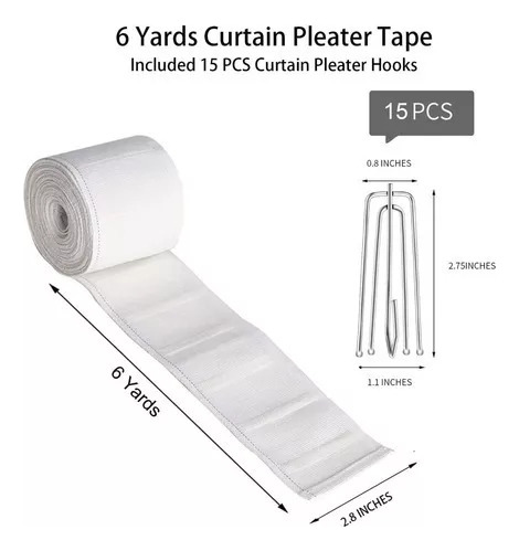 Nuevo Kit De Cinta Plisada Con Ganchos Para Plisar, Para