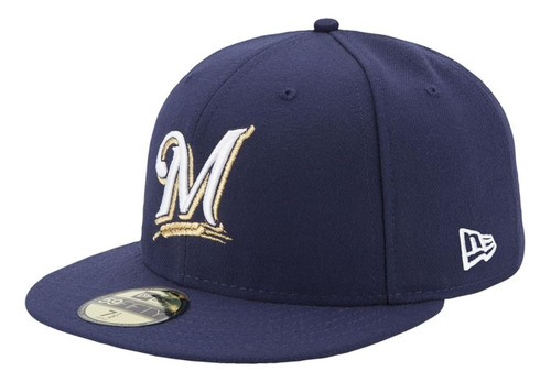 Gorra New Era Milwaukee Brewers Para Hombre, Talla Unica