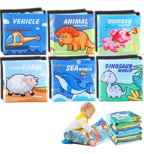 Libros de tela sensorial para bebe - Juegos de estimulación para bebes