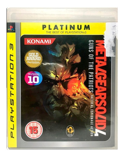 Imagem 1 de 3 de Jogo Ps3 Metal Gear Solid 4 Guns Of The Patriots Midia Fisic