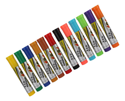 Marcadores De Secado De Pintura Posca, 12 Unidades De Diseño