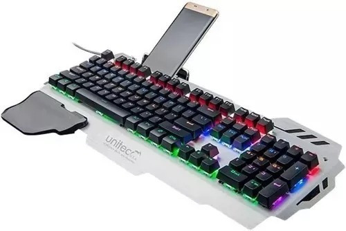Teclado mecânico retroiluminado para jogadores Unitec Mk20