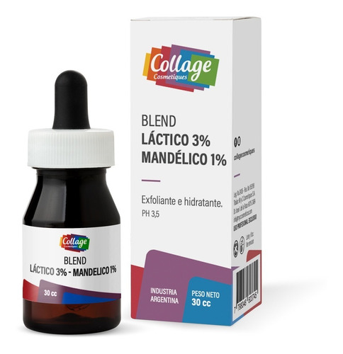 Serum Blend Acido Mandelico 1% Lactico 3%  Cc Collage 