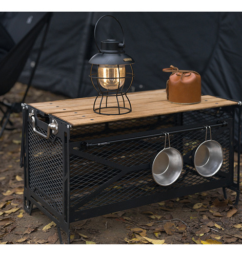 Mesa De Camping Portátil Plegable De Aleación De Aluminio Y