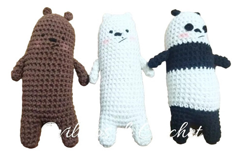 Ositos Escandalosos Tejidos A Crochet Set Completo