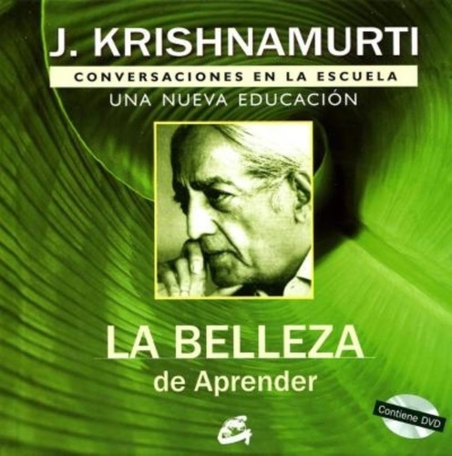La Belleza De Aprender + Dvd - Krishnamurti
