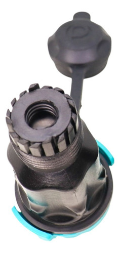 Conector Enchufable Qdock Square Amurar Penta 5 Polos Ip68 Violeta