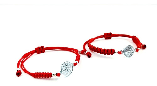 Imagen 6 de 7 de Pulsera San Benito De Plata Para Bebé O Niños.