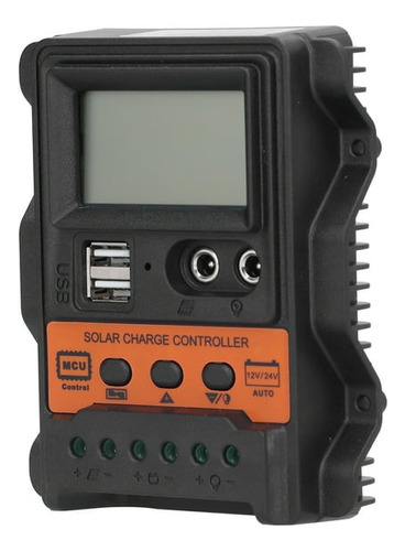 Controlador De Carga Solar 12/24v Dual-actual Pantalla