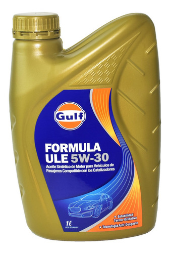 Aceite Sintetico 5w30 Formula Ule X 1 Litro Gulf
