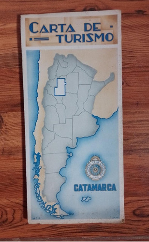 Antigua Guía Carta De Turismo Catamarca Automóvil Club Arg.