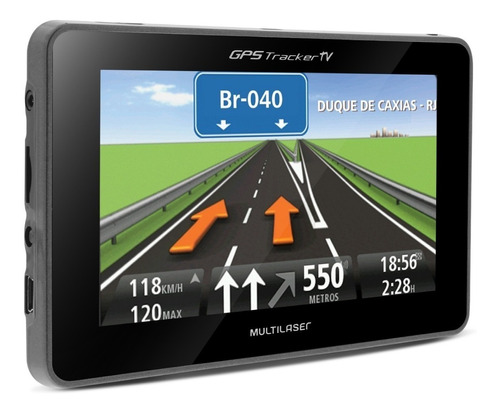 Gps Automotivo Multilaser Tela 4,3 Tracker Slim Tv Mp3 Radar