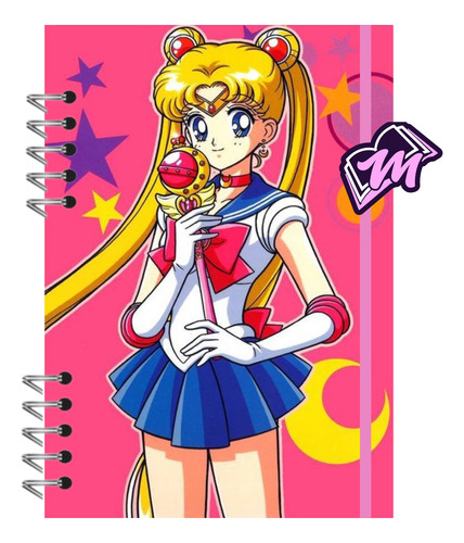 Agenda Sailor Moon A5 200 Páginas Melodypapeleria3 Papelería