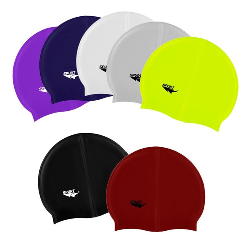 Gorra De Natación De Silicona Varios Colores Spurt