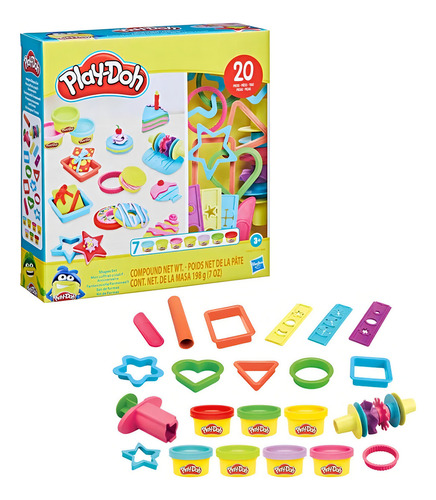 Play Doh: Set De Formas Creativas Color Amarillo