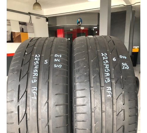 Kit 02 Pneus 225/45r19 Bridgestone Potenza S001 92 Rft (5/6) (Usado)