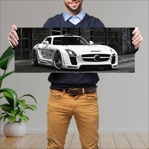 Cuadro 30x80cm Auto 2011 Mercedes Benz Sls Amg B 938